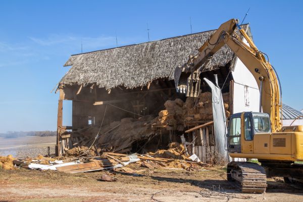 Barn Demolition in Gary